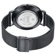 Sonata Quartz Analog with Date Silver Dial Black Stainless Steel Strap Watch For Men - image number 5