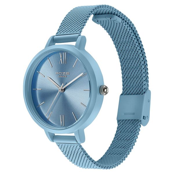 Sonata Poze Quartz Analog Blue Dial Mesh Strap Watch for Women - image number 3