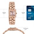 Poze By Sonata Quartz Analog Pink Dial Rose Gold Metal Strap Watch For Women - image number 3