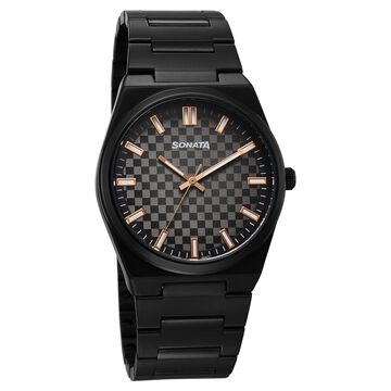 Sonata Festive Quartz Analog Multicoloured Dial Metal Strap Watch For Men