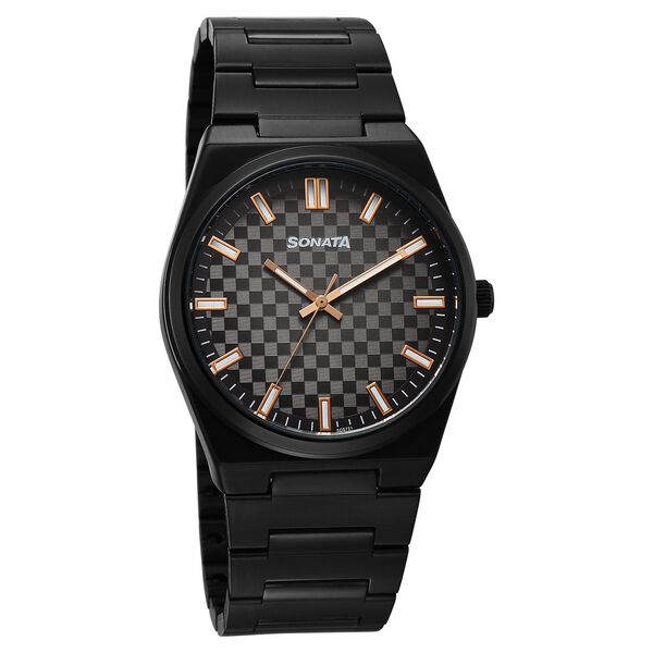 Sonata Festive Quartz Analog Multicoloured Dial Metal Strap Watch For Men - image number 0