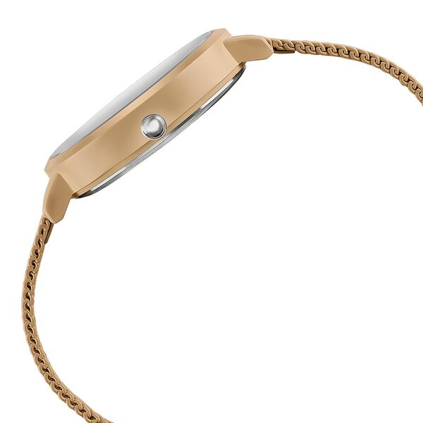 Sonata Poze Quartz Analog Beige Dial Mesh Strap Watch for Women - image number 4
