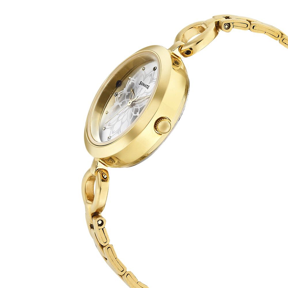 Sonata Wedding Silver Dial Women Watch With Stainless Steel Strap