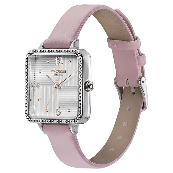 Sonata Poze Quartz Analog Silver Dial Leather Strap Watch for Women - image number 3