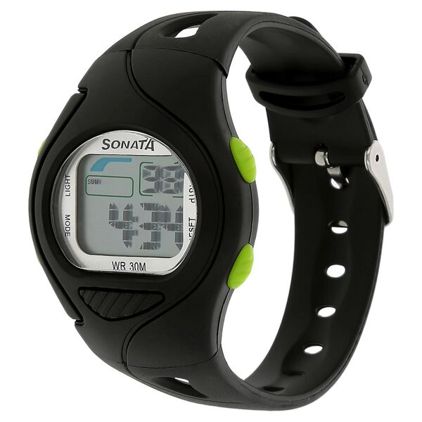 SF Digital Grey Dial Plastic Strap Unisex Watch - image number 1
