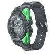 SF Quartz Analog Digital Black Dial PU Strap Watch for Men - image number 1