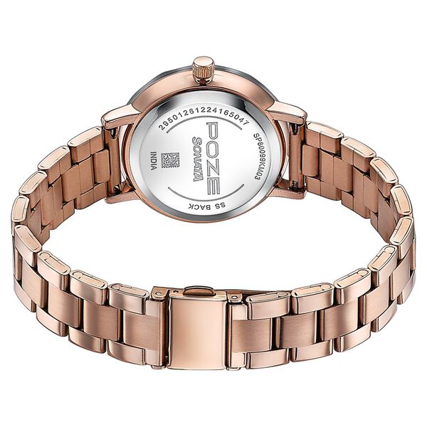 Sonata Poze Quartz Analog Black Dial Stainless Steel Strap Watch For Women - image number 6