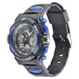 SF Quartz Analog Digital Black Dial PU Strap Watch for Men - image number 1