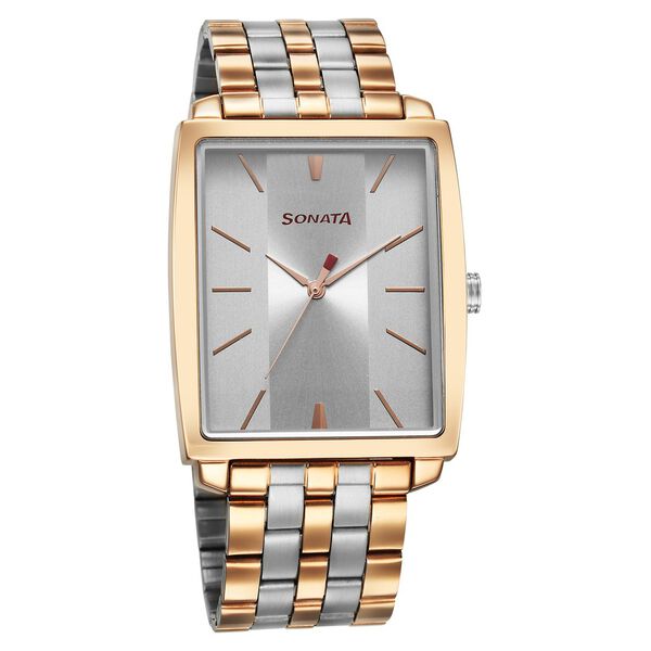 Sonata Utsav Quartz Analog Grey Dial Watch for Men - image number 0