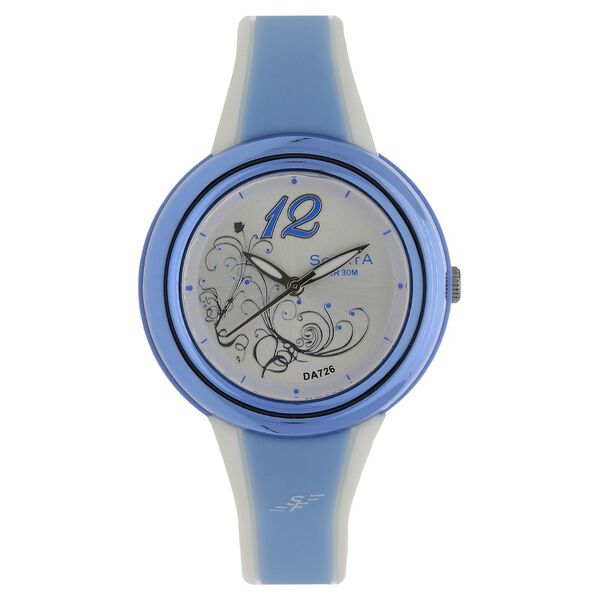 Sonata Quartz Analog Silver Dial Plastic Strap Watch for Women - image number 0
