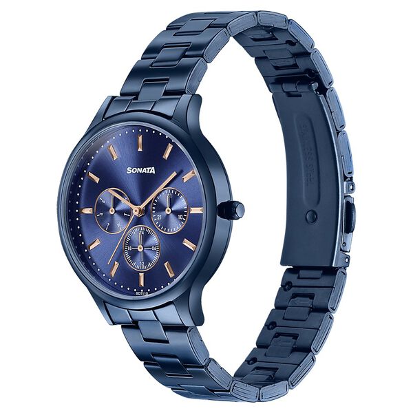 Sonata Women's Work Wear beautiful Blue Watch - Premium Multifunction design for everyday style - image number 2