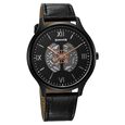 Sonata Unveil Quartz Multifunction Black Dial Leather Strap Watch for Men - image number 0