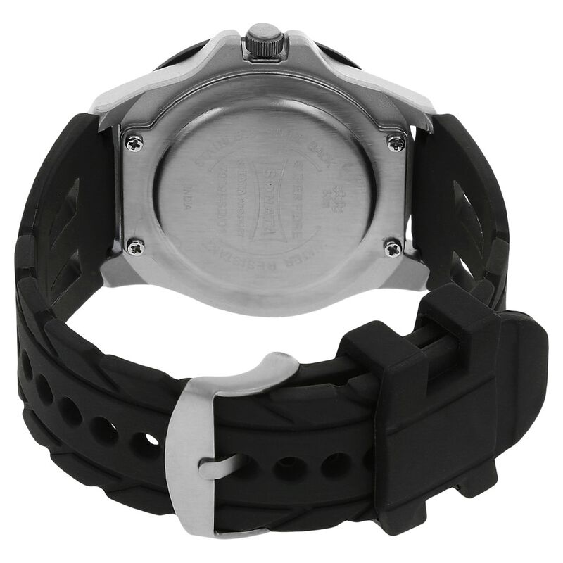 SF Quartz Analog White Dial Plastic Strap Watch for Men - image number 3