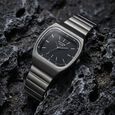 Poze Poze Quartz Analog Black Dial Grey Metal Strap Watch For Women - image number 0