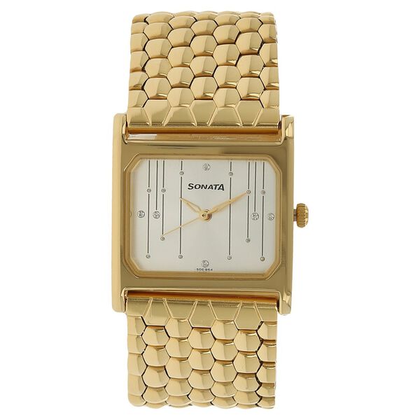 Sonata Glamors Silver Dial Women Watch With Stainless Steel Strap - image number 0