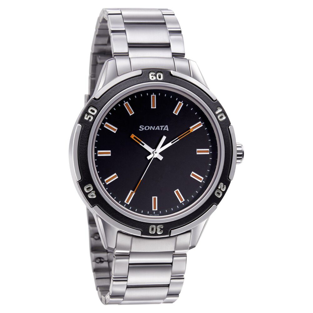 Sonata metal strap store watches