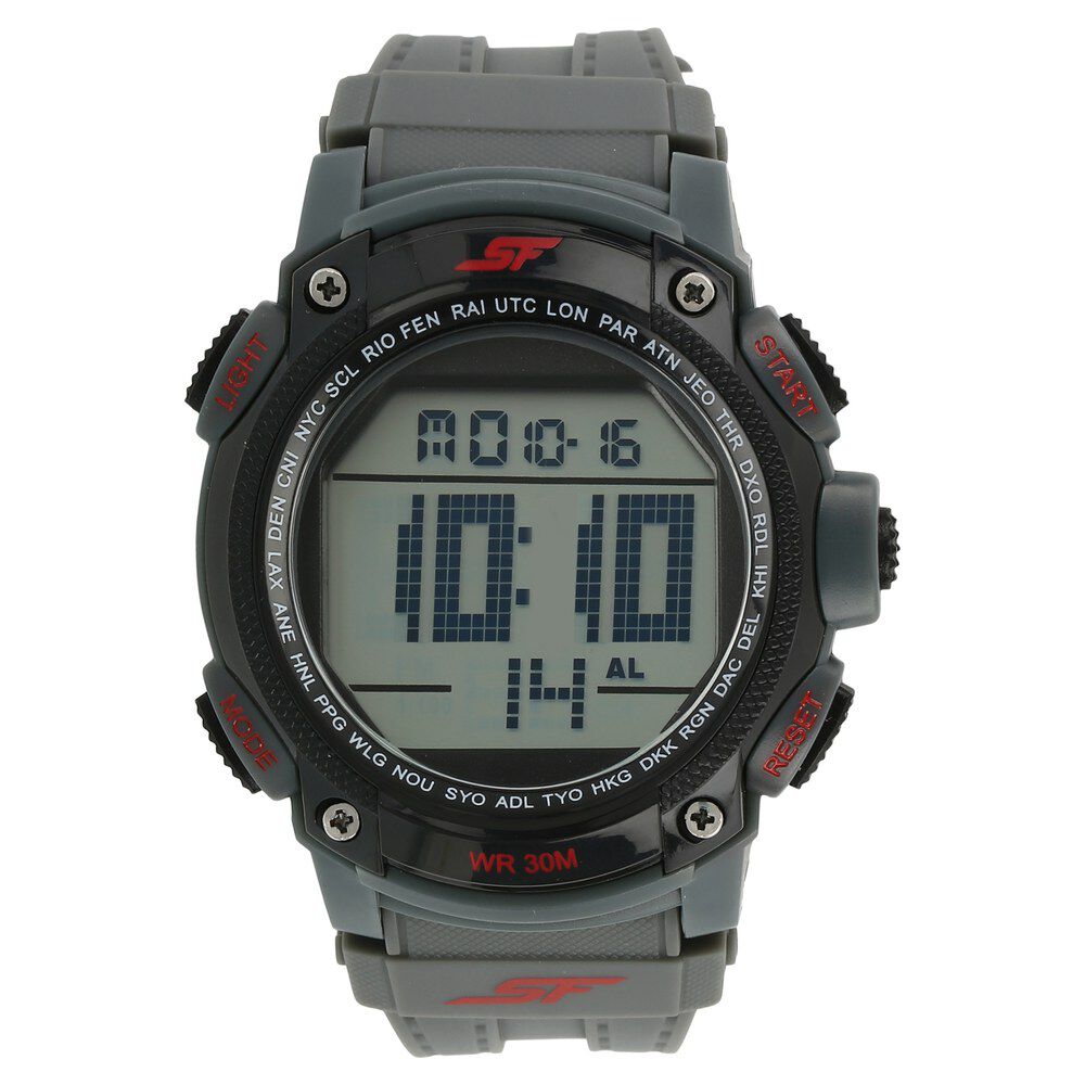 Sonata digital grey sales dial men's watch