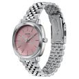 Sonata Vector Dusty Rose-Tone Dial Silver-Tone Bracelet Watch for Men - image number 4
