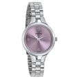 Sonata Steel Daisies Pink Dial Women Watch With Stainless Steel Strap - image number 0