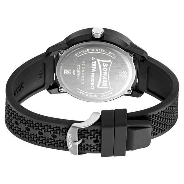 Sonata Quartz Analog PU Strap Watch for Men - image number 3