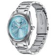 Poze By Sonata Quartz Analog Blue Dial Silver Metal Strap Watch For Men - image number 4