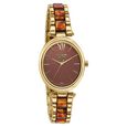 Sonata Poze Quartz Analog Brown Dial Bimetal Strap Watch For Women - image number 2