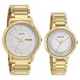 Sonata Quartz Analog Silver Dial Metal Strap Watch for Couple