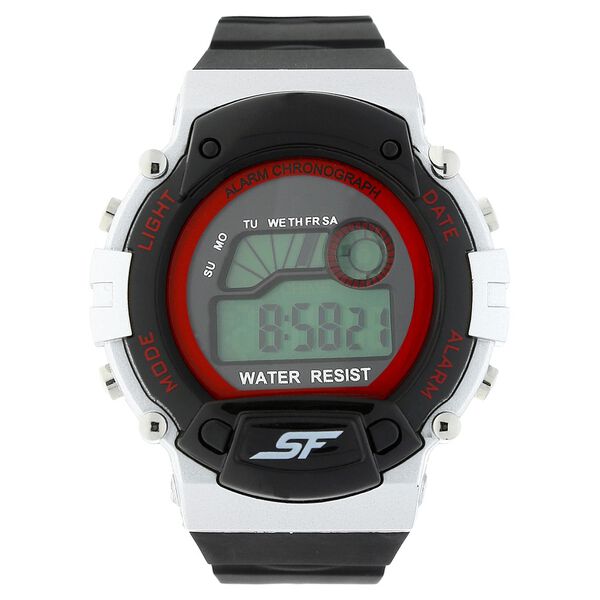 SF Digital Dial Black Plastic Strap Watch for Men - image number 0