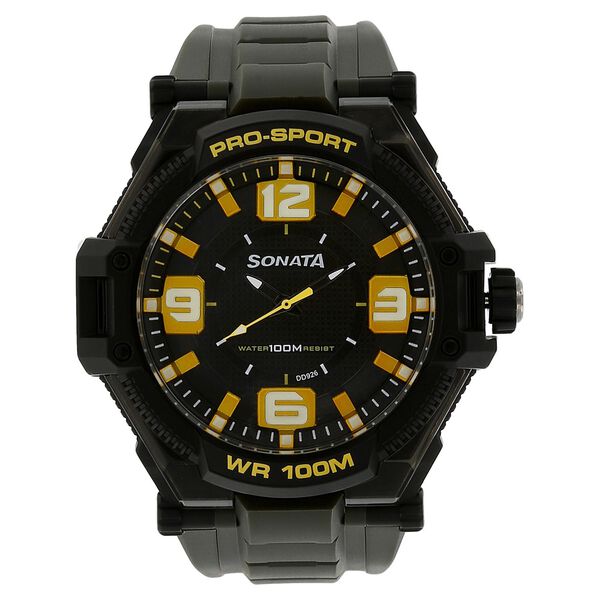 SF Quartz Dial Plastic Strap Watch for Men - image number 0