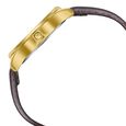 Sonata Traditional Essentials Silver Dial, Gold tone case Burgundy Genuine Leather Strap Watch - image number 4