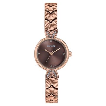 Women's Vintage style brown dial Bracelet Watch