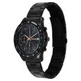 Sonata Chronos Quartz Analog with Date Black Dial Black Colour Stainless Steel Strap Watch For Men - image number 1