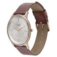 Poze by Sonata Quartz Analog White Dial Leather Strap Watch for Men - image number 2