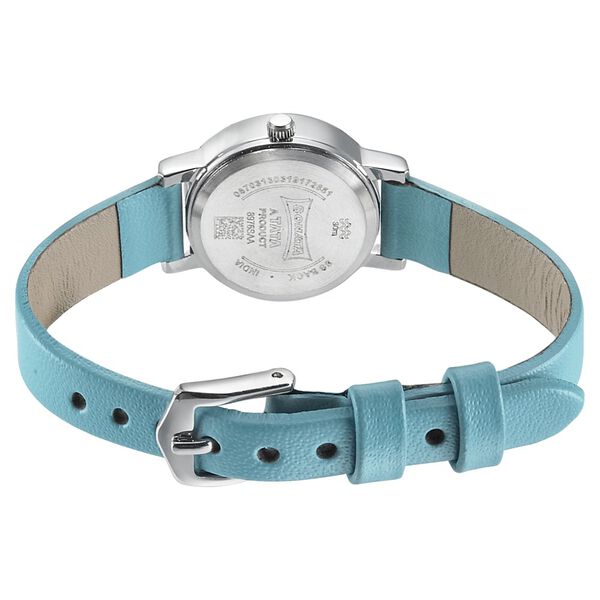 Sonata Floral Folkart Silver Dial Women Watch With Leather Strap - image number 3