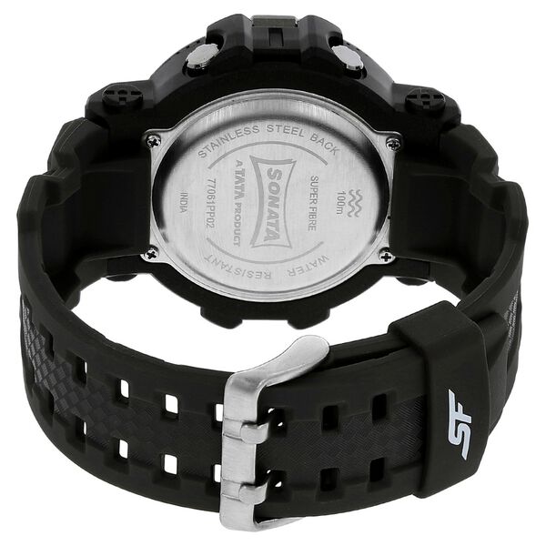 SF Digital Dial Plastic Strap Watch for Men - image number 3