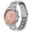Sonata Festive Quartz Analog Peach Dial Silver Metal Strap Watch For Men - image number 2