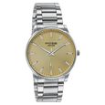 Poze By Sonata Quartz Analog Yellow Dial Silver Stainless Steel Strap Watch For Men - image number 2