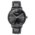 Sonata Poze Quartz Analog Black Dial Leather Strap Watch for Men - image number 1