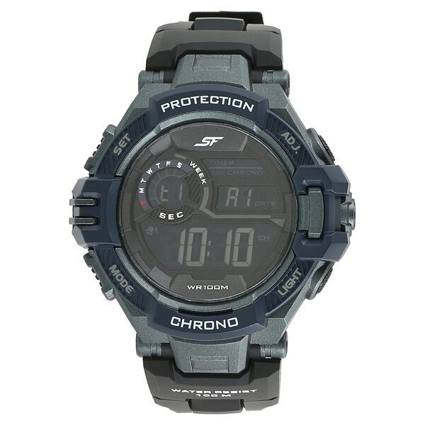 SF Super Fibre Digital Dial Plastic Strap Watch for Men - image number 0