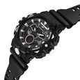 SF Analog Digital Black Dial PU Strap Watch For Men - image number 1