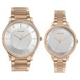 Sonata Modern Bandhan Quartz Analog Silver Dial Stainless Steel Strap Watch for Couple - image number 0