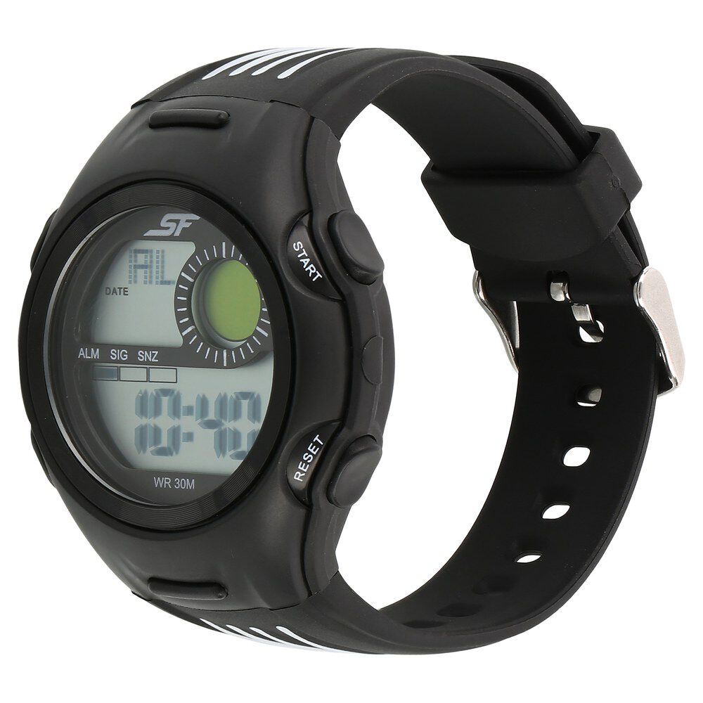 SF Super Fibre Digital Dial Plastic Strap Watch for Men
