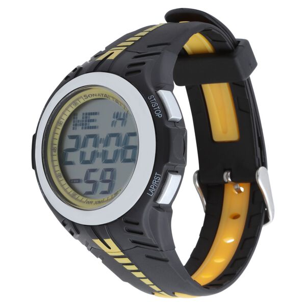 SF Digital Dial Black Plastic Strap Watch for Men - image number 1