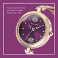 Sonata Wedding Purple Dial Women Watch With Stainless Steel Strap - image number 2