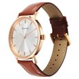 Sonata Utsav Quartz Analog Silver Dial Leather Strap Watch for Men - image number 1