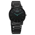 Sonata Sleek Quartz Analog Black Dial Black Stainless Steel Strap Watch For Men