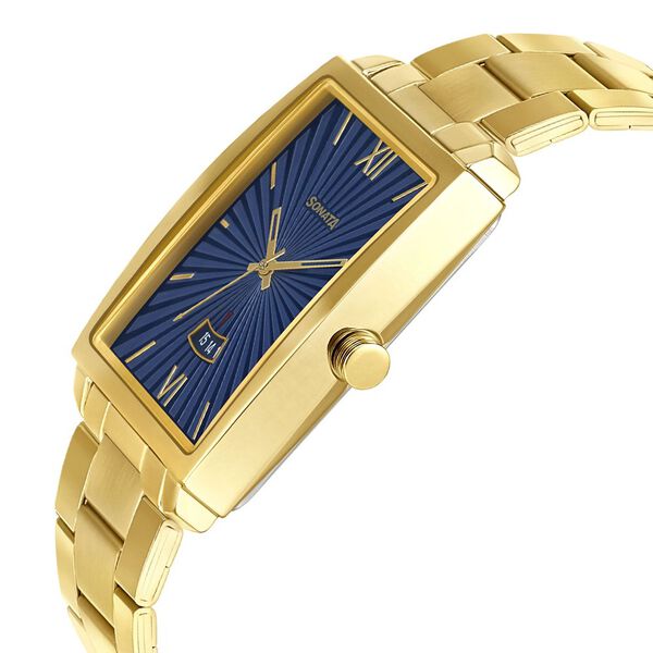 Sonata Quartz Analog with Date Stainless Steel Strap Watch for Men - image number 2