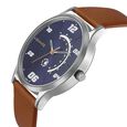 Sonata RPM Quartz Analog with Day and Date Blue Dial Leather Strap Watch for Men - image number 2