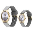 Sonata Alloy Pairs Quartz Analog Grey Plastic Strap for Couple - image number 1
