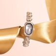 Poze By Sonata Quartz Analog Plum Dial Golden Metal Strap Watch For Women